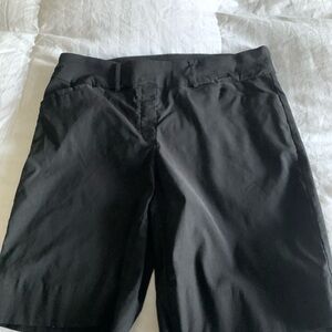 Hilary Radley Black Bermuda Shorts Smooth Fabric